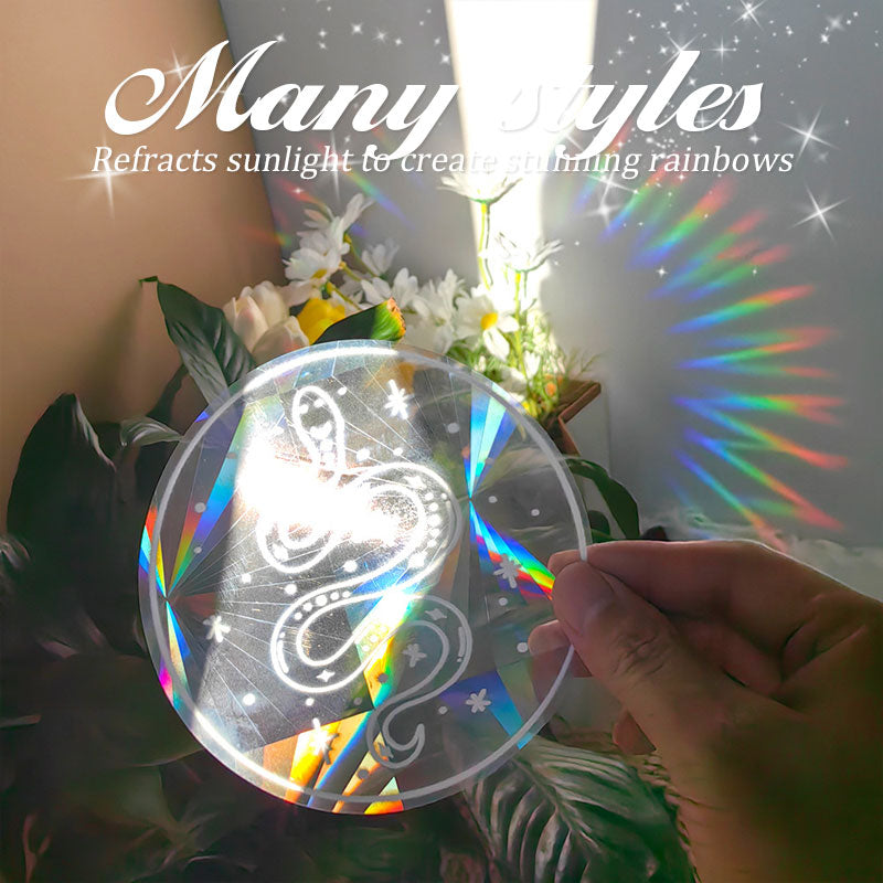 Sunlight Catcher Rainbow Prism Glass Sticker