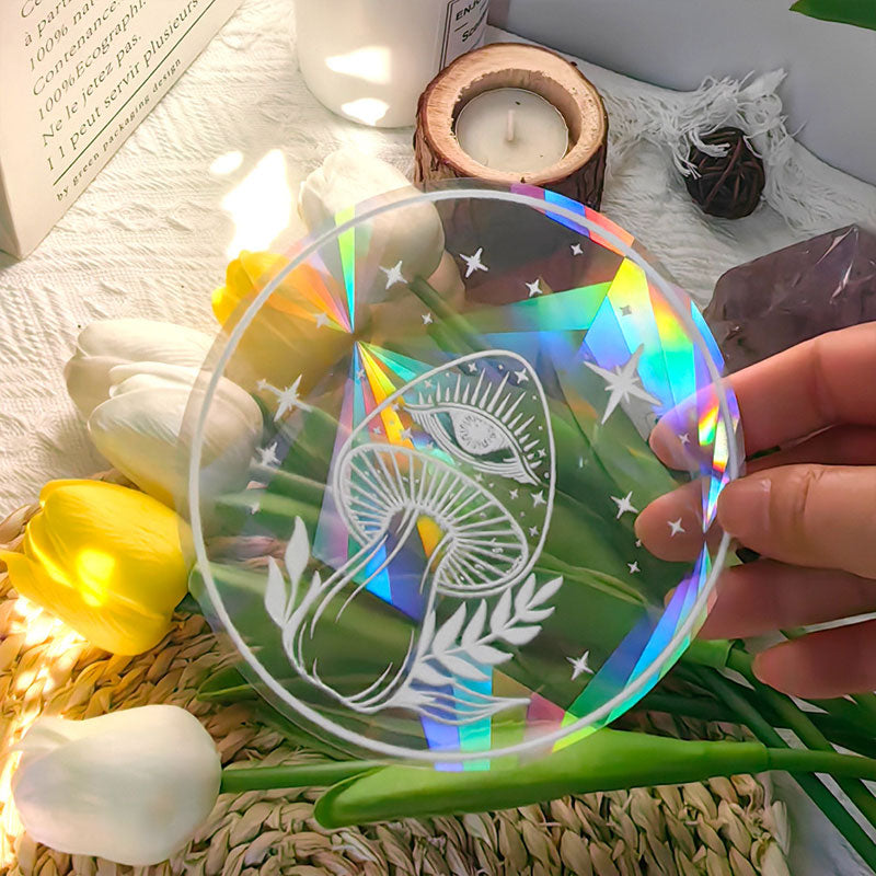 Sunlight Catcher Rainbow Prism Glass Sticker