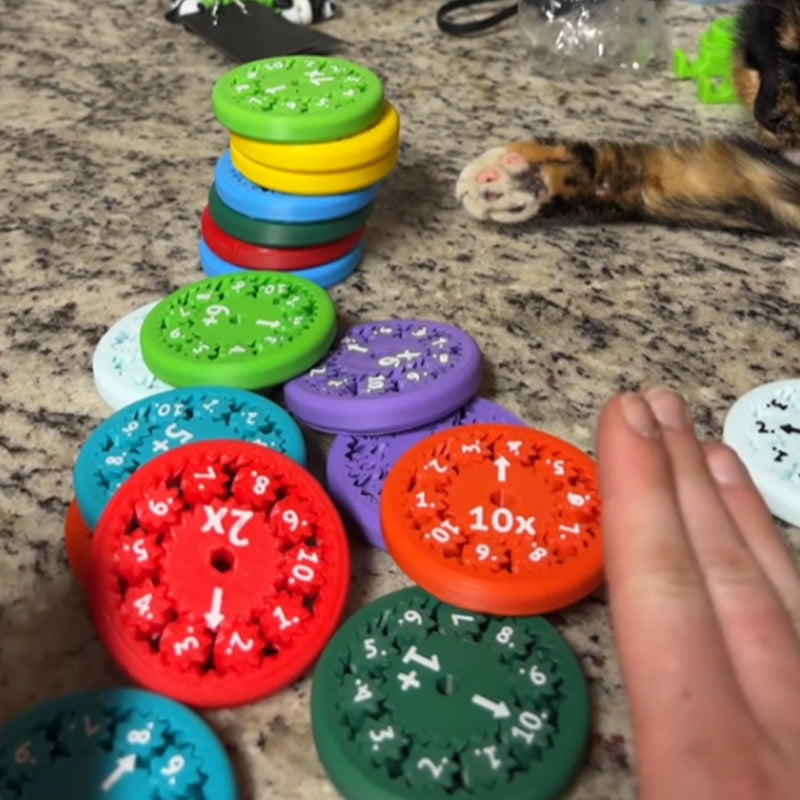 Math Facts Fidget Spinners