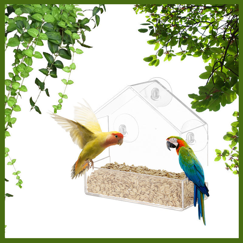 Transparent Window Bird Feeder